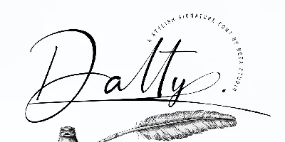 Dalty. Font