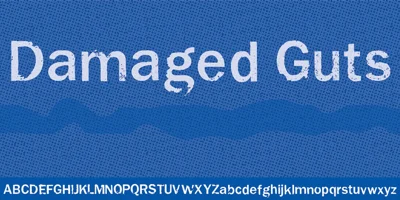 Damaged Guts Font