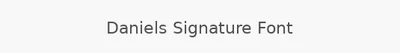 Daniels Signature Font