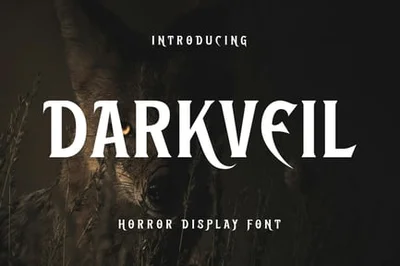 Darkveil – Horror Display Font