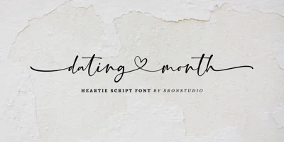 Dating Month Font