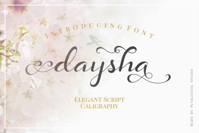 Daysha - Wedding Elegant Script Calligraphy Font