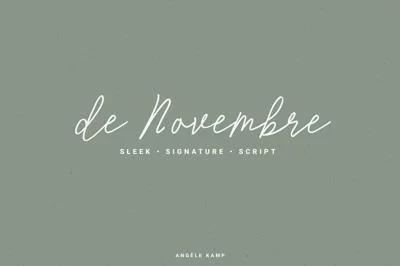 De Novembre Sleek Signature Script