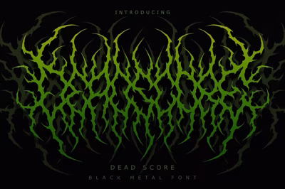 Deadscore | Black Metal Font Vol. 8 Free Download