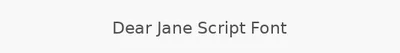 Dear Jane Script Font