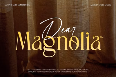 Dear Magnolia - Font Duo Free Download