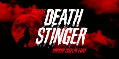 Death Stinger Horror Font