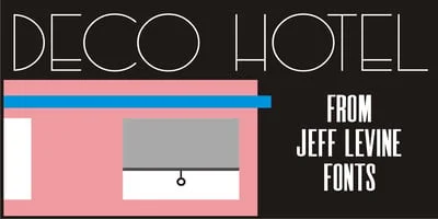 Deco Hotel JNL Font