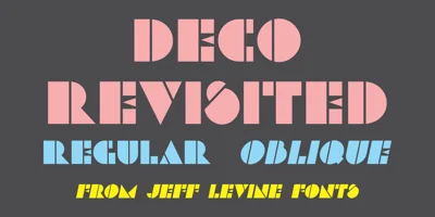 Deco Revisited JNL Font