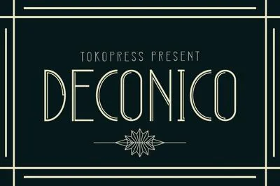 DECONICO - Art Deco Font