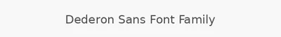 Dederon Sans Font Family