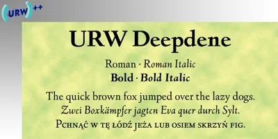 Deepdene Font