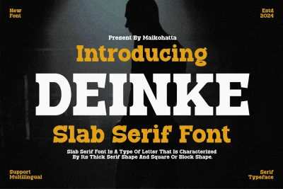 Deinke - Slab Serif Font