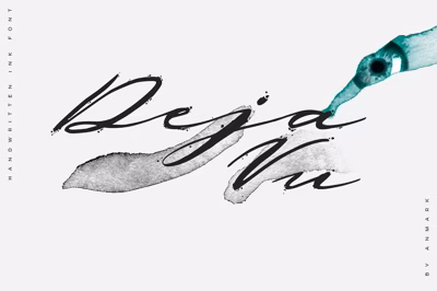 Deja Vu. Handwritten Ink Font Free Download
