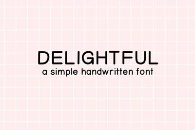 Delightful - Handwritten Font