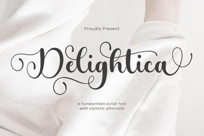 Delightica - Handwritten Script Font Free Download