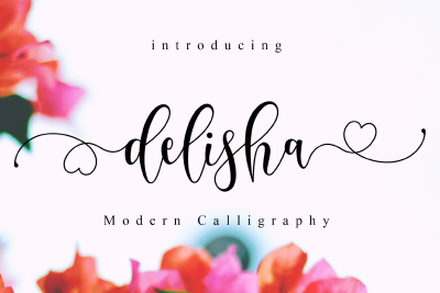 Delisha - Wedding Font
