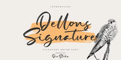 Dellons Signature Font