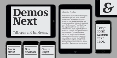 Demos Next Font