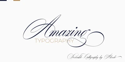 Desirable Calligraphy Font