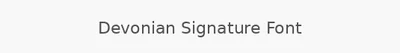 Devonian Signature Font