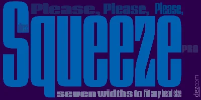 Dez Squeeze Pro Font
