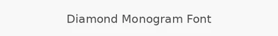 Diamond Monogram Font