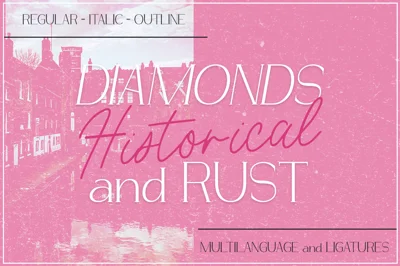Diamond's and Rust FONT DUO FAMILY
