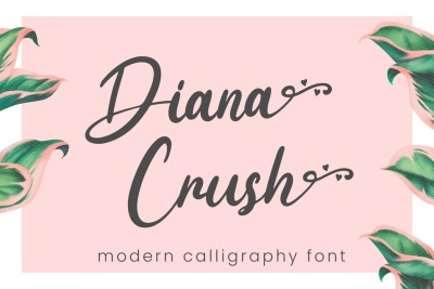 Diana Crush - Wedding Font