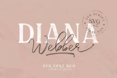 Diana Webber - SVG Font Duo