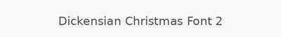 Dickensian Christmas Font 2