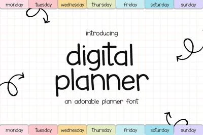 Digital Planner Font