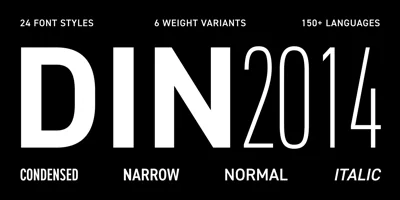 DIN 2014 Font