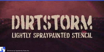 Dirtstorm Font