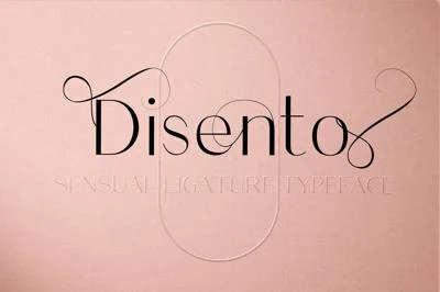 Disento Sensual Ligature Font