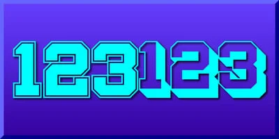 Display Digits Two Font