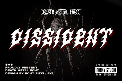 Dissident Death Metal Font
