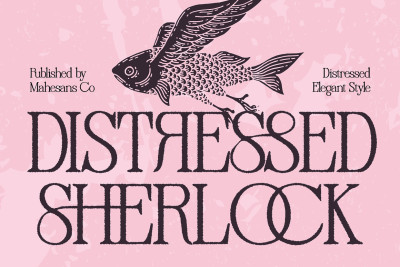 Distressed Sherlock – Elegant Serif Font