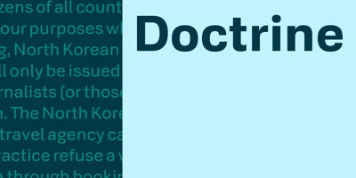 Doctrine Font
