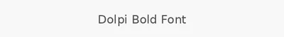 Dolpi Bold Font