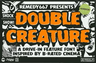 Double Creature - Layered Font