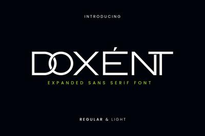Doxent Expanded Sans Serif Font Free Download