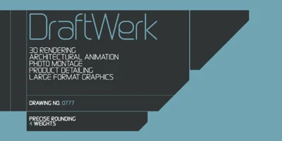 DraftWerk Font