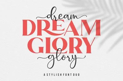 Dream Glory | A Stylish Font Duo