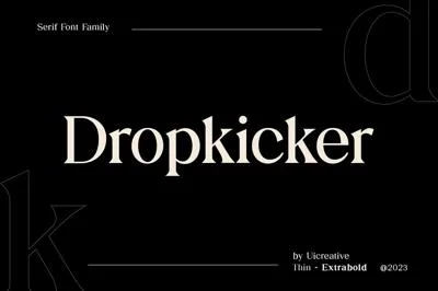 Dropkicker Serif Font