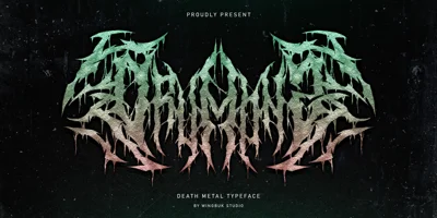Drumonz Metal Font