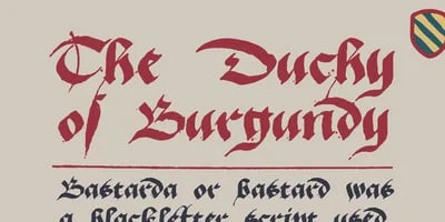Duchy Of Burgundy Font