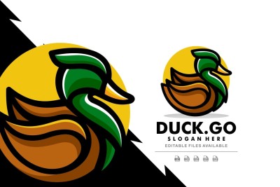 Duck Simple Mascot Logo