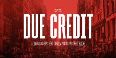 Due Credit Font