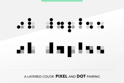 Duplex - Color pixel font